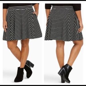 Torrid Striped Circle Skirt